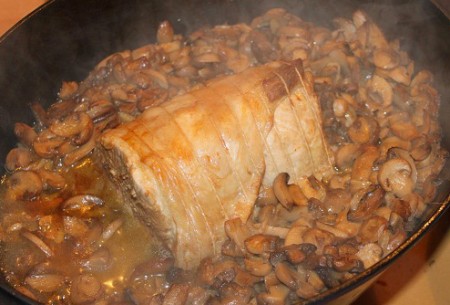 Rôti de porc à la normande